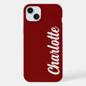 EENVOUDIGE STIJLVOLE MODERNE AANGEPASTE NAAM iPhone HOESJE (Achterkant)