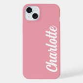 EENVOUDIGE STIJLVOLE MODERNE AANGEPASTE NAAM iPhone HOESJE (Achterkant)