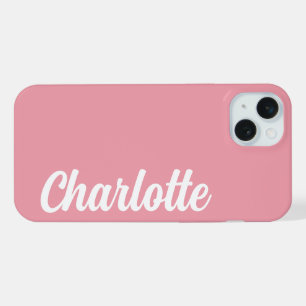 EENVOUDIGE STIJLVOLE MODERNE AANGEPASTE NAAM  iPhone 15 PLUS CASE