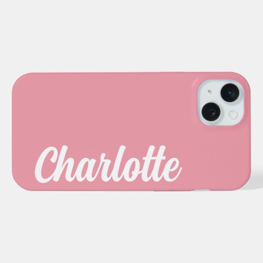 EENVOUDIGE STIJLVOLE MODERNE AANGEPASTE NAAM iPhone HOESJE (Achterkant horizontaal)
