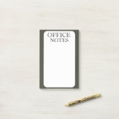 EENVOUDIGE STIJLVOLE MODERNE OP MAAT GEMAAKTE KANT POST-IT® NOTES (Op bureau)