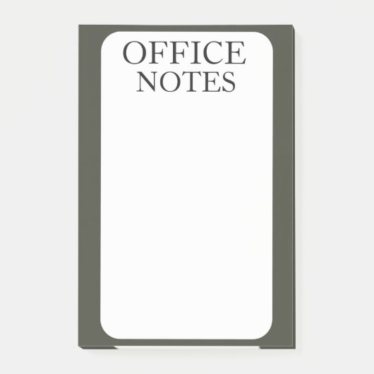 EENVOUDIGE STIJLVOLE MODERNE OP MAAT GEMAAKTE KANT POST-IT® NOTES (Voorkant)