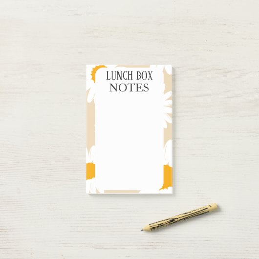 EENVOUDIGE STIJLVOLE MODERNE OP MAAT GEMAAKTE LUNC POST-IT® NOTES (Op bureau)