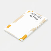 EENVOUDIGE STIJLVOLE MODERNE OP MAAT GEMAAKTE LUNC POST-IT® NOTES (Schuin)