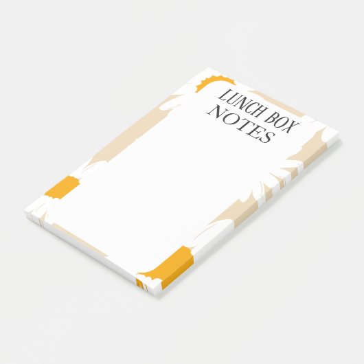 EENVOUDIGE STIJLVOLE MODERNE OP MAAT GEMAAKTE LUNC POST-IT® NOTES (Schuin)