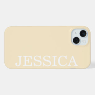 EENVOUDIGE STIJLVOLE OP MAAT GEMAAKTE NAAM MODERNE iPhone 15 PLUS CASE
