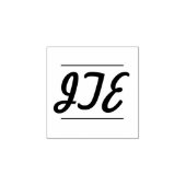 Eenvoudige stijlvolle 3 Initiaal monogram stempel (Afrduk)