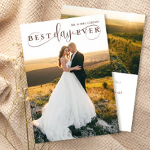 Eenvoudige stijlvolle beste dag ooit 2 foto