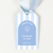 Eenvoudige Stijlvolle Boog Kust Huwelijksgunst Lab Cadeaulabel