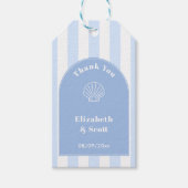 Eenvoudige Stijlvolle Boog Kust Huwelijksgunst Lab Cadeaulabel (Voorkant)