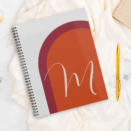 Eenvoudige stijlvolle boog met groot monogram Init Planner