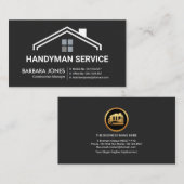 Eenvoudige, stijlvolle bouwerveredeling visitekaartje (Voorkant / Achterkant)