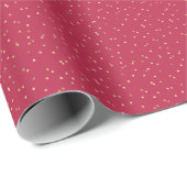 Eenvoudige Stijlvolle Elegante Gouden Polka Dots M Cadeaupapier (Rol Hoek)