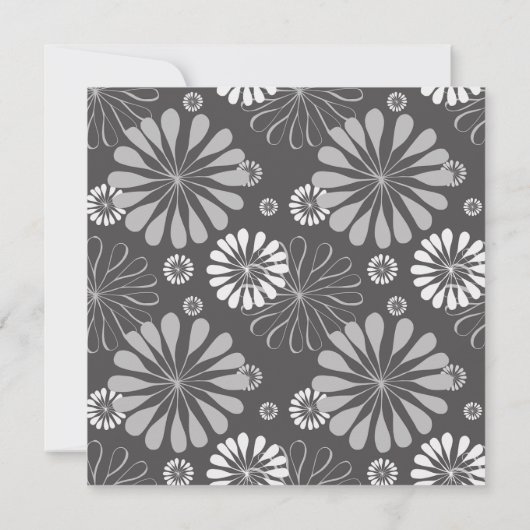 Eenvoudige stijlvolle Floral slaat de datum op Save The Date (Achterkant)