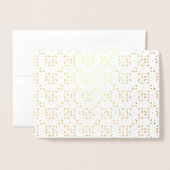 Eenvoudige, stijlvolle Folie Kaart (Voorkant met envelop)