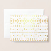 Eenvoudige, stijlvolle Folie Kaart (Voorkant met envelop)