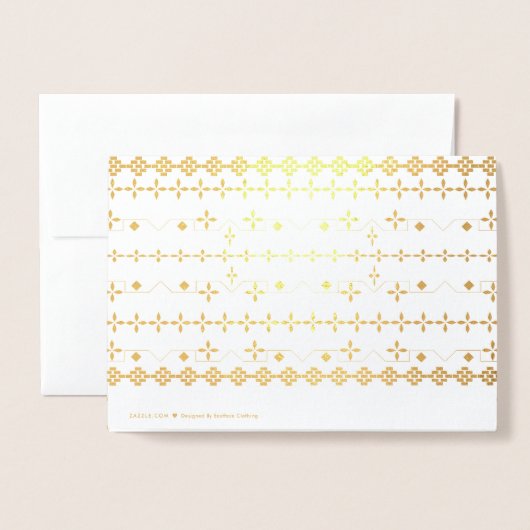 Eenvoudige, stijlvolle Folie Kaart (Met envelop)