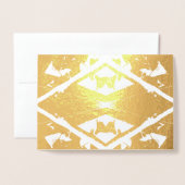 Eenvoudige, stijlvolle Folie Kaarten (Voorkant met envelop)