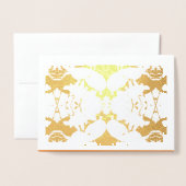 Eenvoudige, stijlvolle Folie Kaarten (Voorkant met envelop)