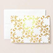 Eenvoudige, stijlvolle Folie Kaarten (Voorkant met envelop)