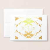 Eenvoudige, stijlvolle Folie Kaarten (Voorkant met envelop)