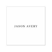 Eenvoudige stijlvolle gedrukte serienaam Modern Zelfinktende Stempel (Design)