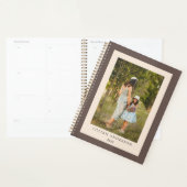 Eenvoudige stijlvolle gepersonaliseerde foto Boho  Planner (Display)