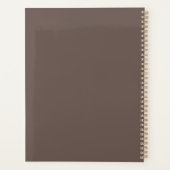 Eenvoudige stijlvolle gepersonaliseerde foto Boho  Planner (Achterkant)