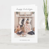 Eenvoudige, stijlvolle, gevouwen Kaart voor fotova (Voorkant)