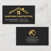 Eenvoudige, stijlvolle Gold Building Rooftop-dakbe Visitekaartje (Voorkant / Achterkant)