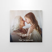 Eenvoudige stijlvolle kalligrafie script foto over foto afdruk