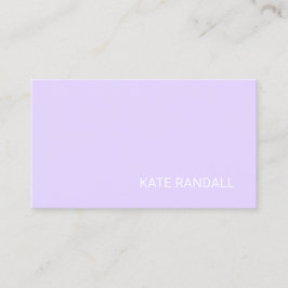 Eenvoudige stijlvolle Lavendel Beauty Salon Visitekaartje