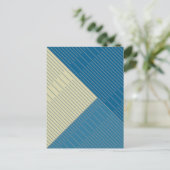 Eenvoudige stijlvolle lijnen 2 briefkaart (Staand voorkant)