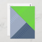Eenvoudige stijlvolle lijnen 2 briefkaart (Voorkant / Achterkant)