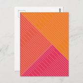 Eenvoudige stijlvolle lijnen 2 briefkaart (Voorkant / Achterkant)