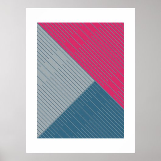 Eenvoudige stijlvolle lijnen 2 poster (Voorkant)