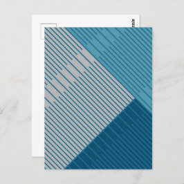 Eenvoudige stijlvolle lijnen briefkaart