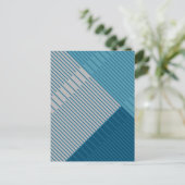 Eenvoudige stijlvolle lijnen briefkaart (Staand voorkant)
