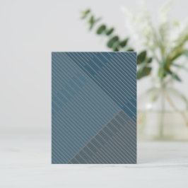 Eenvoudige stijlvolle lijnen briefkaart