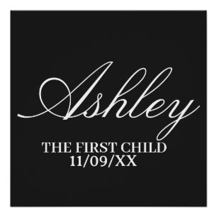 EENVOUDIGE STIJLVOLLE MODERNE ELEGANTE GEZINS BABY PERFECT POSTER
