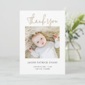 Eenvoudige, stijlvolle moderne jongen of meisje Da Aankondiging (Staand voorkant)