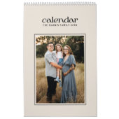 Eenvoudige stijlvolle moderne kalender (Hoes)