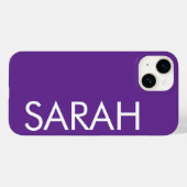 Eenvoudige stijlvolle moderne klassieke naam Dark Case-Mate iPhone Case (Achterkant (horizontaal))