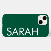 Eenvoudige stijlvolle moderne klassieke naam donke Case-Mate iPhone case (Achterkant (horizontaal))