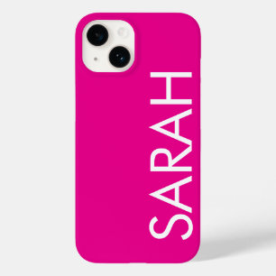 Eenvoudige Stijlvolle Moderne Klassieke Naam Roze  Case-Mate iPhone 14 Hoesje
