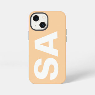 Eenvoudige Stijlvolle Moderne Naam Minimale Perzik iPhone 13 Mini Hoesje