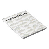 Eenvoudige, stijlvolle Natuur vissers Angler Fish Notitieblok (Schuin)