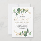 Eenvoudige & Stijlvolle Waterverf Greenery Christe Kaart (Voorkant)