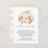 Eenvoudige stijlvolle Waterverf - Zonnebloem - det Informatiekaartje (Voorkant / Achterkant)