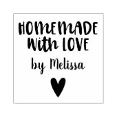 Eenvoudige stijlvolle zelfgemaakte met liefde hout rubberstempel (Afrduk)